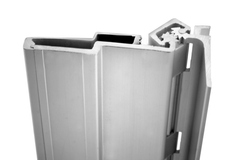 ABH A210HD Aluminum Continuous Gear Hinges Full Surface Swing Clear