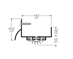 Pemko 216AFG Thermally Broken Door Shoe - 36"