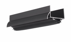 Pemko 216DV Door Shoe, Vinyl Bottom Seal - 1 3/4" W x 1 9/16" H; Dark Bronze