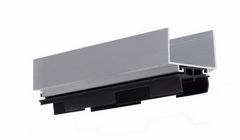 Pemko 2173AV U-Shaped Door Shoe Hospitality Door Bottom Shoe with Eco-V Vinyl Insert
