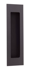 Emtek Modern Rectangular Knurled Flush Pull with Plain Pocket, 2" x 7"
