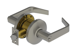 Hager 3553 Grade 2 Entry Cylindrical Lock, Conventional Cylinder, Withnell Lever with Rose