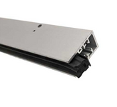 Pemko 4301CRL Automatic Door Bottom, Clear Anodized Aluminum with Black Sponge EPDM insert