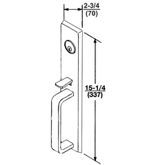 ACCENTRA 633F Exit Device Thumbpiece Escutcheon Pull Trim