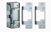 HES 8000C Complete 12/24VDC Electric Strike, Satin Stainless Steel