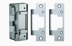 HES 8000C Complete 12/24VDC Electric Strike, Satin Stainless Steel