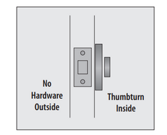 Emtek 8569 Square Single Sided Deadbolt