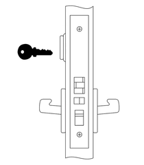 ACCENTRA 8807FL Entry Mortise Lock, Satin Chrome