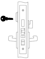 ACCENTRA 8847FL Grade 1 Apartment or Dormitory Entrance with Auxiliary Latch Mortise Lock, Satin Chrome