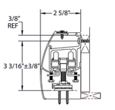 Hager 9710 Wall Mount Packaged Set for Heavy Duty Single Doors and Bi-Parting Doors up to 250 lbs.