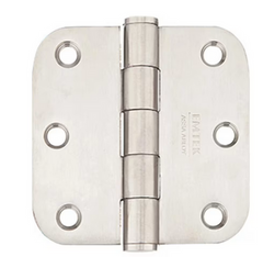 Emtek Heavy Duty Stainless Steel, Plain Bearing Hinge, 3.5" x 3.5", 5/8" Radius Corner (SOLD PER PAIR)