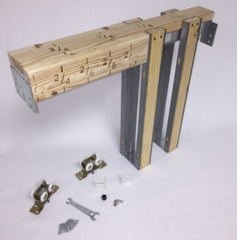 Hager 9631SC Heavy Duty Pocket Door Frame Kit, For Doors 6'8" High and up to 125 Lbs.