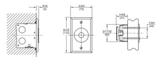 Rixson 990M Low Profile Electromagnetic Door Holder/Release - Wall Mounted
