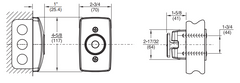 Rixson 997M Electromagnetic Door Holder/Release - Wall Mounted