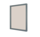 Rockwood LT-B1 Lite Kit Dark Gray Primer Coat with Pyran Platinum Fire Rated Glass