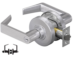 Schlage ALX50P RHO Grade 2 Commercial Entrance/Office Lock, Rhodes Lever, Conventional Cylinder