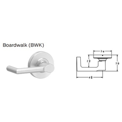 Schlage ND25 Grade 1 Exit Lock - Blank Plate x Lever