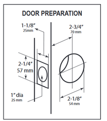 Cal-Royal CR9000 Grade 2 Digital Touch Screen Door Lock With Clutch Technology