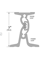 Pemko DSHP01C Double Swing Continuous Geared Hinge