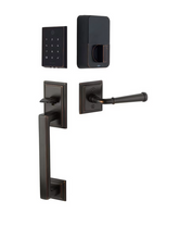 Emtek EMP21216 EMPOWERED™2 Touch Entry Set with Hamden Grip, Key-Free, Bluetooth & Wi-Fi