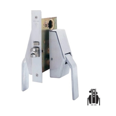 Schlage HL6-9453 Hospital Push/Pull Mortise Latch, Entrance/Office with Deadbolt Function, Satin Chrome
