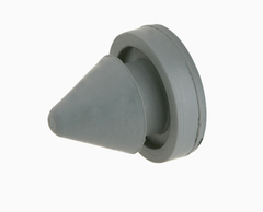 Ives SR64 Door Silencer, Hollow Metal, Gray