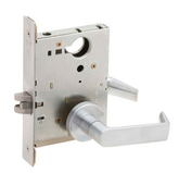 Schlage L9010 Grade 1 Mortise Passage Latch, A Rose, Satin Chrome Finish, Field Reversible