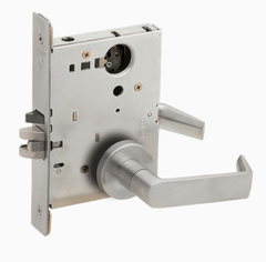 Schlage L9070L 06A Grade 1 Classroom Mortise Lock, Less Cylinder, 06 Lever, A Rose