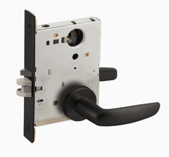 Schlage L9050L 07A Grade 1 Office and Inner Entry Mortise Lock, Less Cylinder, 07 Lever, A Rose