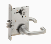 Schlage L9050P 03A Grade 1 Entrance Office Mortise Lock, Conventional Cylinder, 03 Lever, A Rose