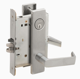 Schlage L9050P 06L Grade 1 Office and Inner Entry Mortise Lock, Conventional Cylinder, 06 Lever, L Escutcheon