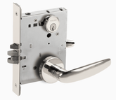 Schlage L9080P 07A Grade 1 Storeroom Mortise Lock, Conventional Cylinder, 07 Lever, A Rose