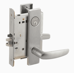 Schlage L9050P 07L Grade 1 Office and Inner Entry Mortise Lock, Conventional Cylinder, 07 Lever, L Escutcheon