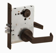 Schlage L9070R 06A Grade 1 Classroom Mortise Lock, Schlage FSIC With Core, 06 Lever, A Rose