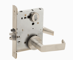 Schlage L9050R 06A Grade 1 Office and Inner Entry Mortise Lock, Schlage FSIC With Core, 06 Lever, A Rose