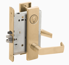 Schlage L9050R 06L Grade 1 Office and Inner Entry Mortise Lock, Schlage FSIC With Core, 06 Lever, L Escutcheon