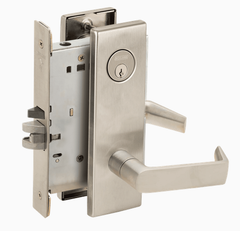 Schlage L9070P 06N Grade 1 Classroom Mortise Lock, Conventional Cylinder, 07 Lever, N Escutcheon