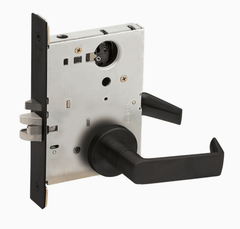 Schlage L9080L 06A Grade 1 Storeroom Mortise Lock, Less Cylinder, 06 Lever, A Rose
