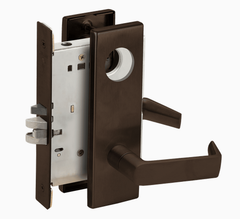 Schlage L9080L 06N Grade 1 Storeroom Mortise Lock, Less Cylinder, 06 Lever, N Escutcheon