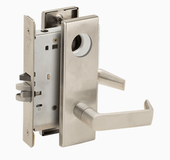 Schlage L9080L 06N Grade 1 Storeroom Mortise Lock, Less Cylinder, 06 Lever, N Escutcheon