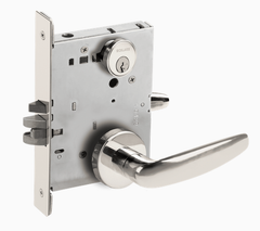 Schlage L9080P 07A Grade 1 Storeroom Mortise Lock, Conventional Cylinder, 07 Lever, A Rose