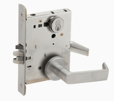 Schlage L9080R 06A Grade 1 Storeroom Mortise Lock, Schlage FSIC With Core, 06 Lever, A Rose