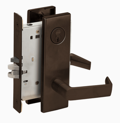 Schlage L9080R 06N Grade 1 Storeroom Mortise Lock, Schlage FSIC With Core, 06 Lever, N Escutcheon