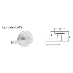 Schlage ND25 Grade 1 Exit Lock - Blank Plate x Lever