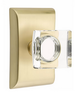 Emtek Modern Square Glass Knobset
