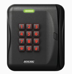 Schlage Electronics MTMSK15 Networked Multi-Technology Mag Stripe and Keypad Reader, Wall Mount, Black