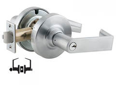 Schlage ND73PD Grade 1 Corridor Lock, Rhodes Lever, Standard Cylinder, Satin Chrome Finish, Non-Handed