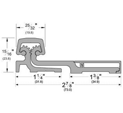 Pemko CFS83 Full Surface Continuous Gear Hinge, Clear Aluminum, 83"