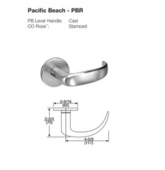 ACCENTRA 8860-2FL Grade 1 Store Door Mortise Lock