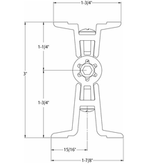 Pemko DSHP01C Double Swing Continuous Geared Hinge